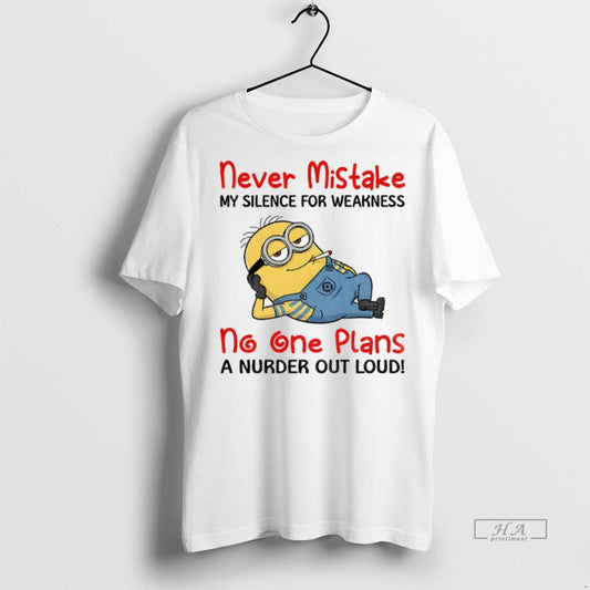 Official Trendy Minion Smoking Never Mistake My Silence For Weakness No One Plans A Nurder - clothing by TeeHivey.com