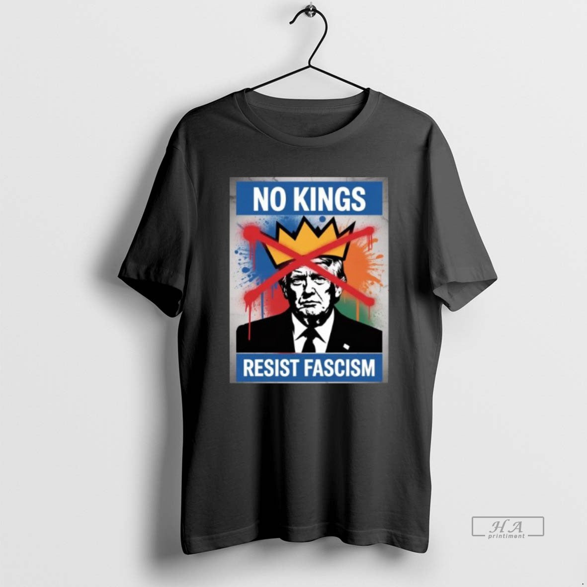 Official Trendy No Kings Resist Fascism Protest Anti Trump - clothing by TeeHivey.com