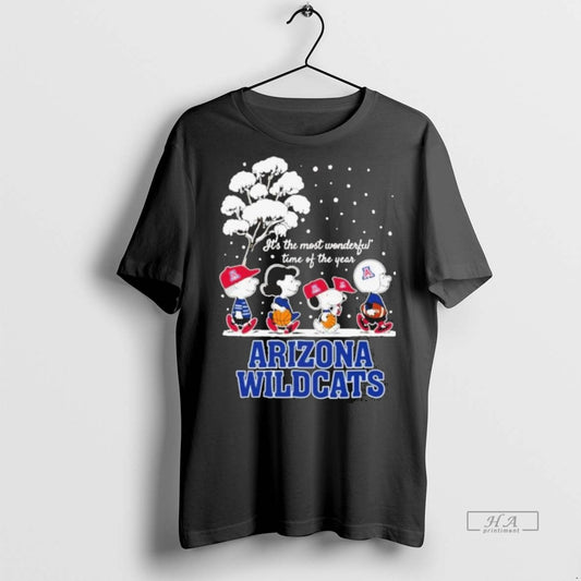Official Trendy Peanuts Arizona Wildcats Winter Its The Most Wonderful Time Of The Year 2025 - clothing by TeeHivey.com