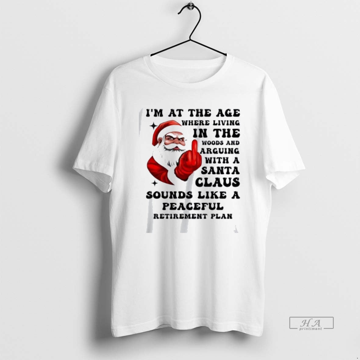 Official Trendy Santa Im At The Age Where Living In The Woods Christmas - clothing by TeeHivey.com
