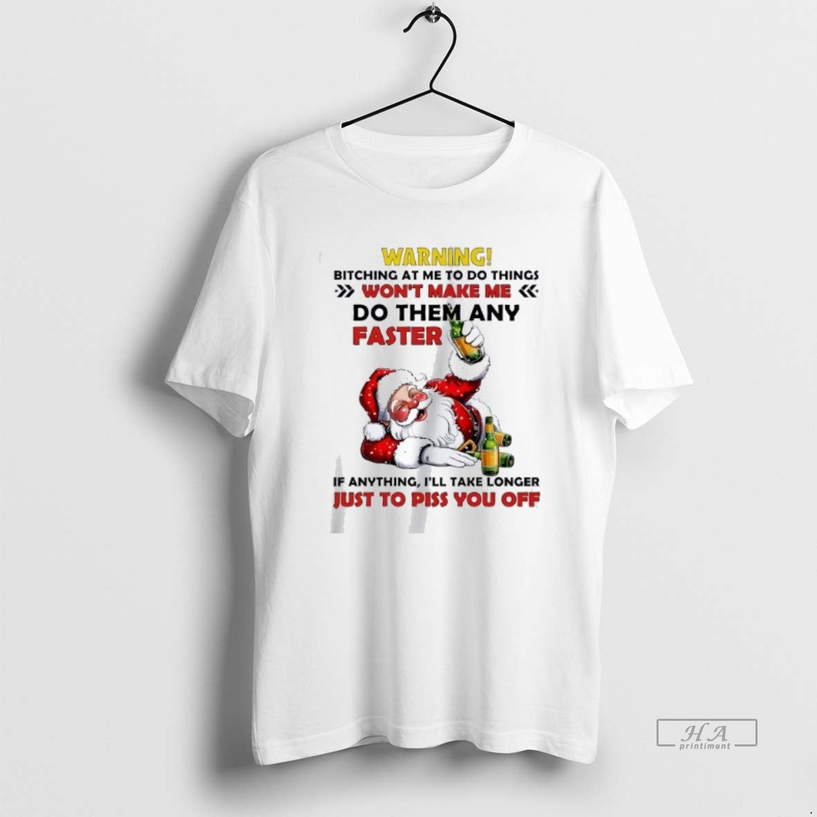 Official Trendy Santa Warning Bitching At Me To Do Things Just To Piss You Off - clothing by TeeHivey.com