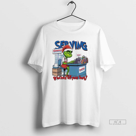 Official Trendy Serving Grinches All Year Long Costco Christmas Grinch 2025 - clothing by TeeHivey.com