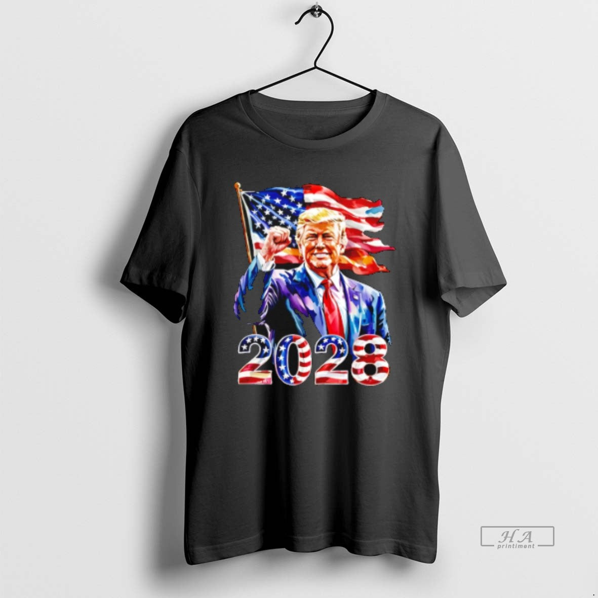 Official Trendy Trump For President 2028 Usa Flag - clothing by TeeHivey.com