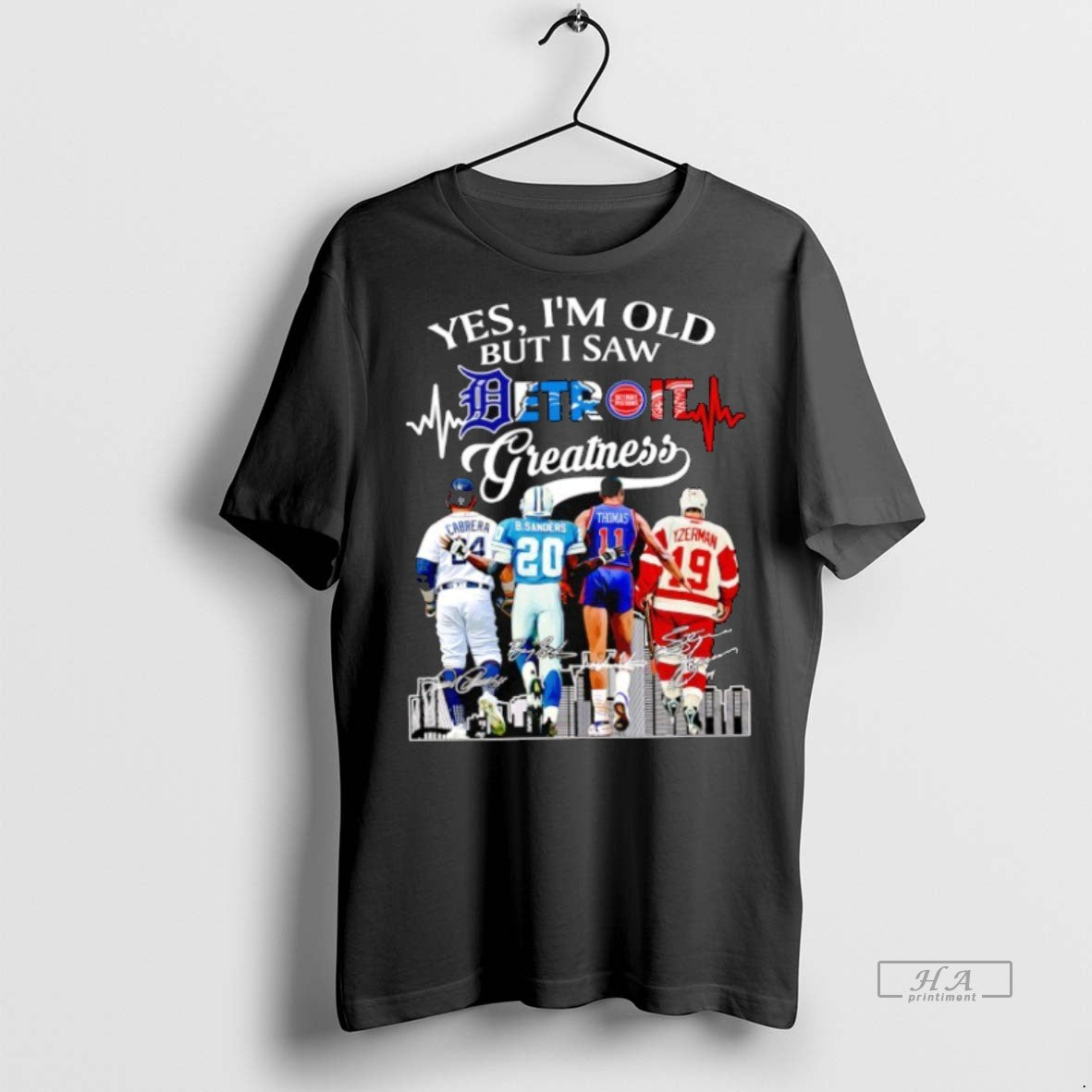 Official Trendy Yes Im Old But I Saw Detroit Greatness Baseball Football Basketball And Hockey - clothing by TeeHivey.com