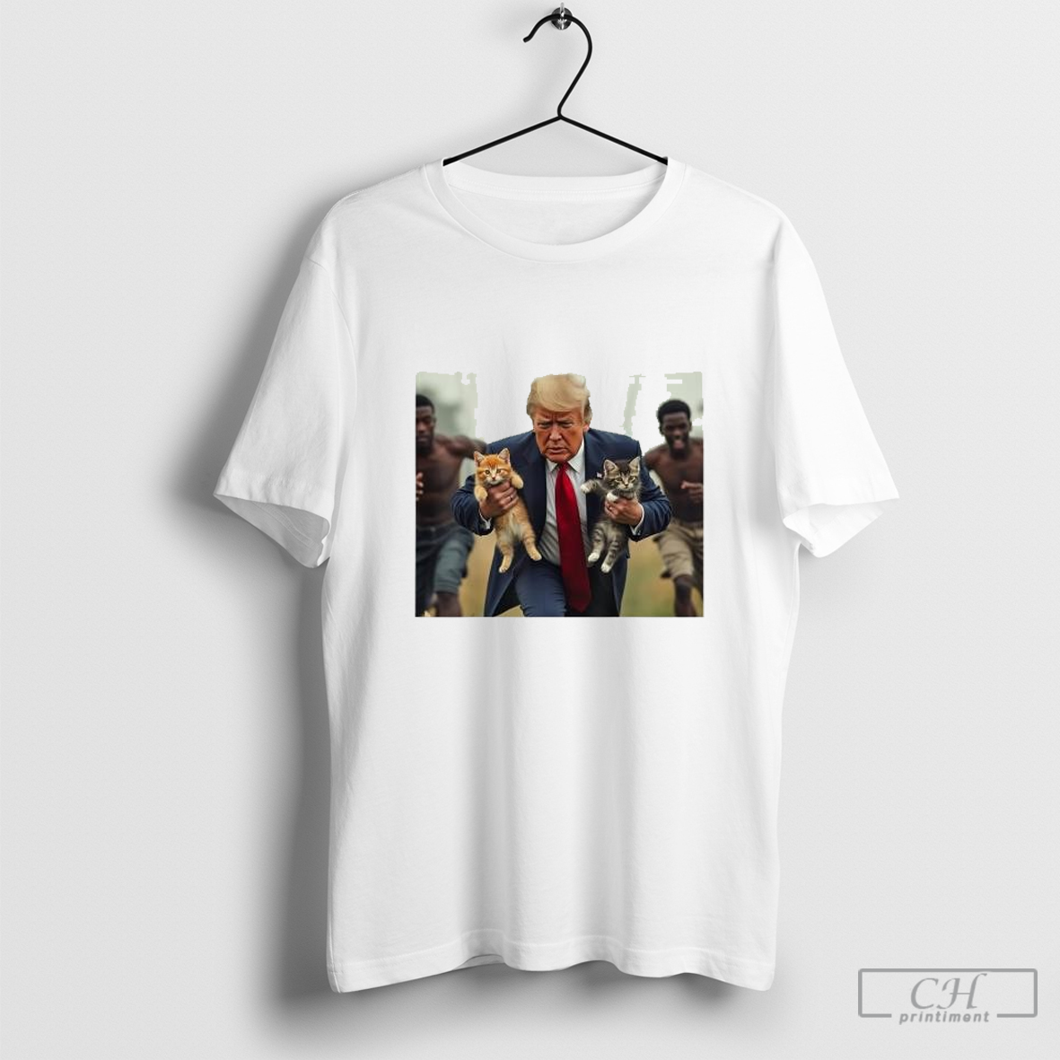 Official Trump Holding Cat Vote Trump Pets For Trump Vote President 2024 T Shirts - clothing by TeeHivey.com