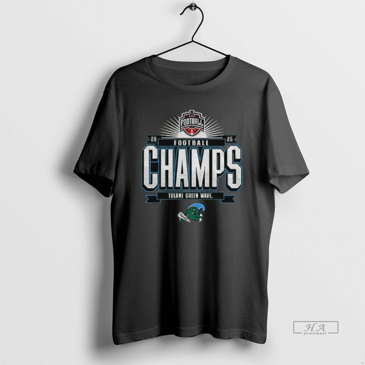 Official Tulane Green Wave 2025 American Athletic Conference Football Champions - clothing by TeeHivey.com