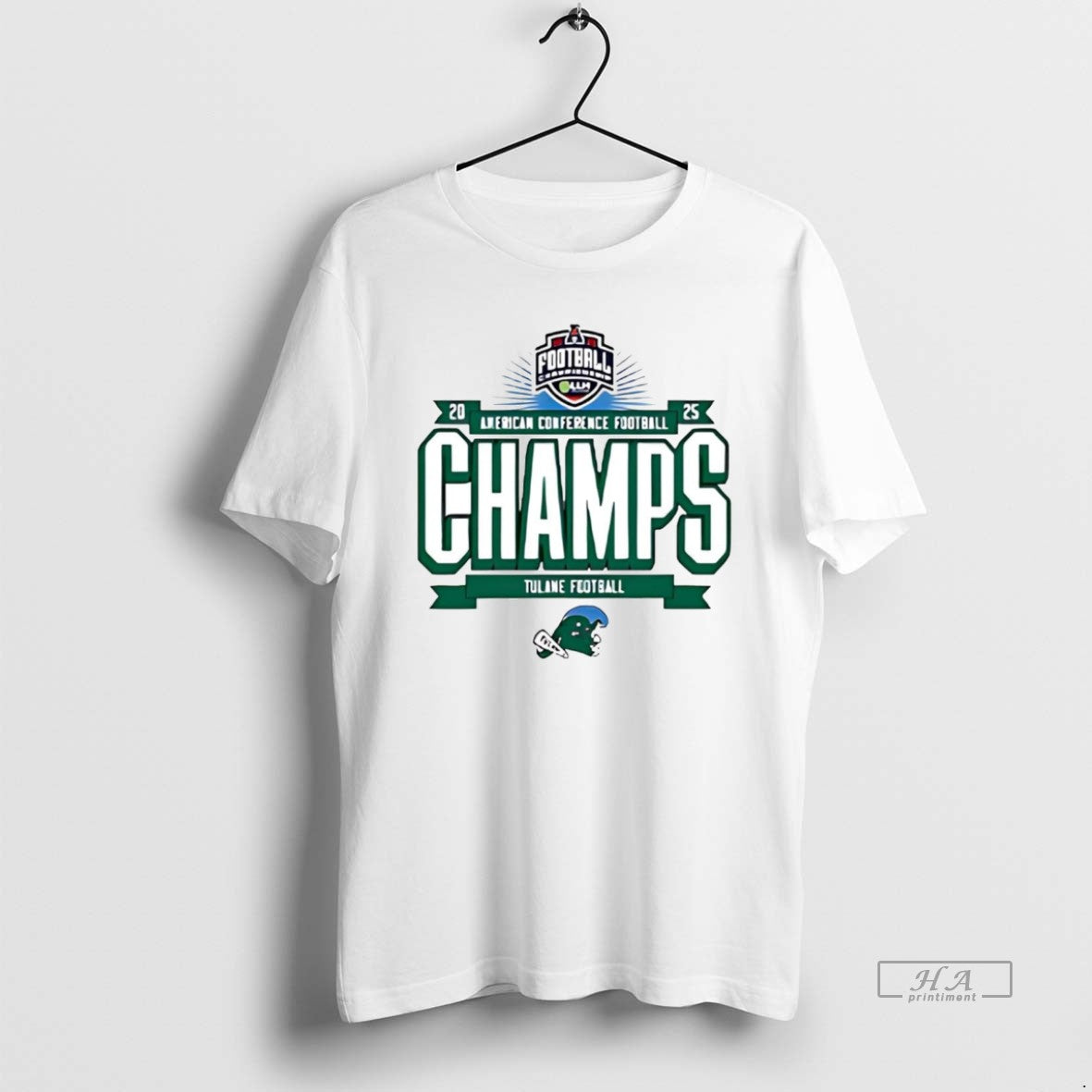 Official Tulane Green Wave 2025 American Championship 2 Sided - clothing by TeeHivey.com