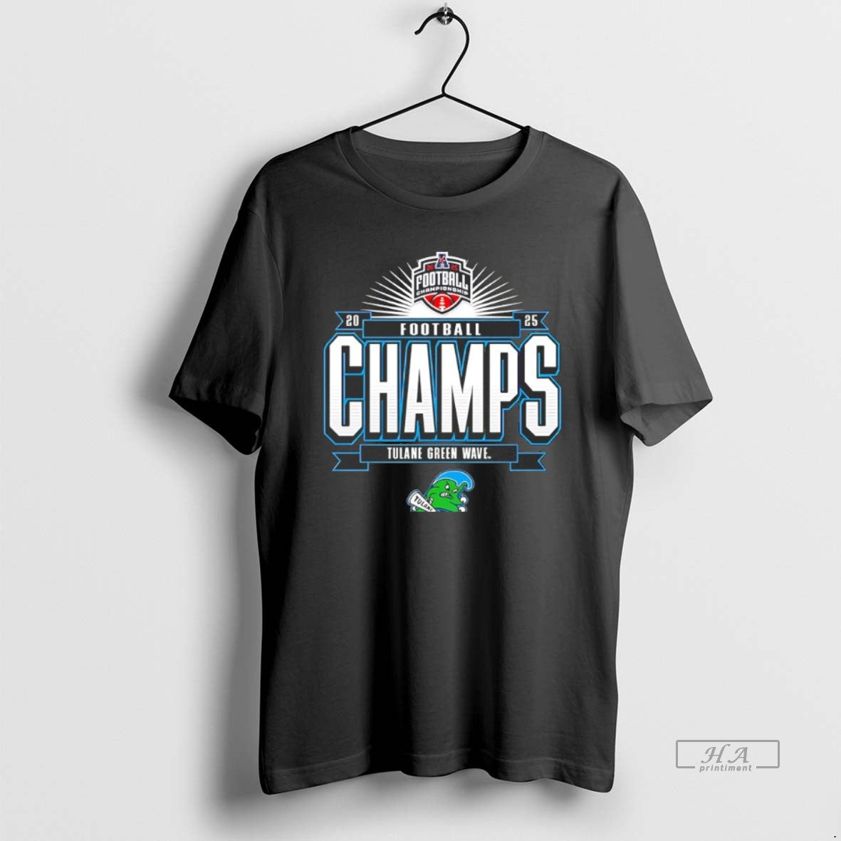 Official Tulane Green Wave 2025 American Conference Football Champions - clothing by TeeHivey.com