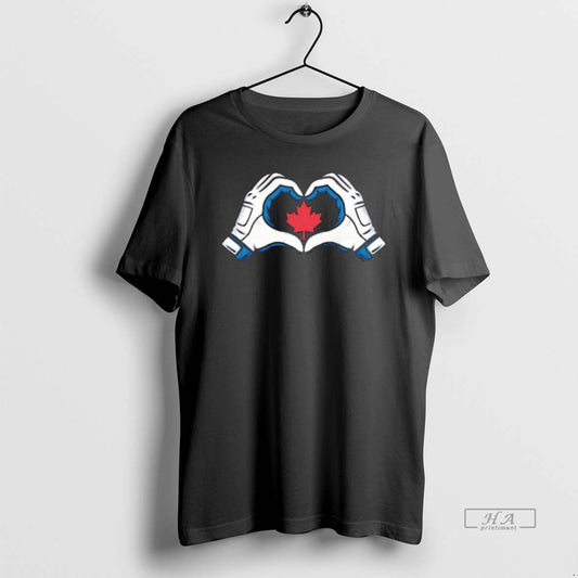 Official Vladimir Guerrero Jr Toronto Blue Jays Wearing Canada Heart Hands - clothing by TeeHivey.com
