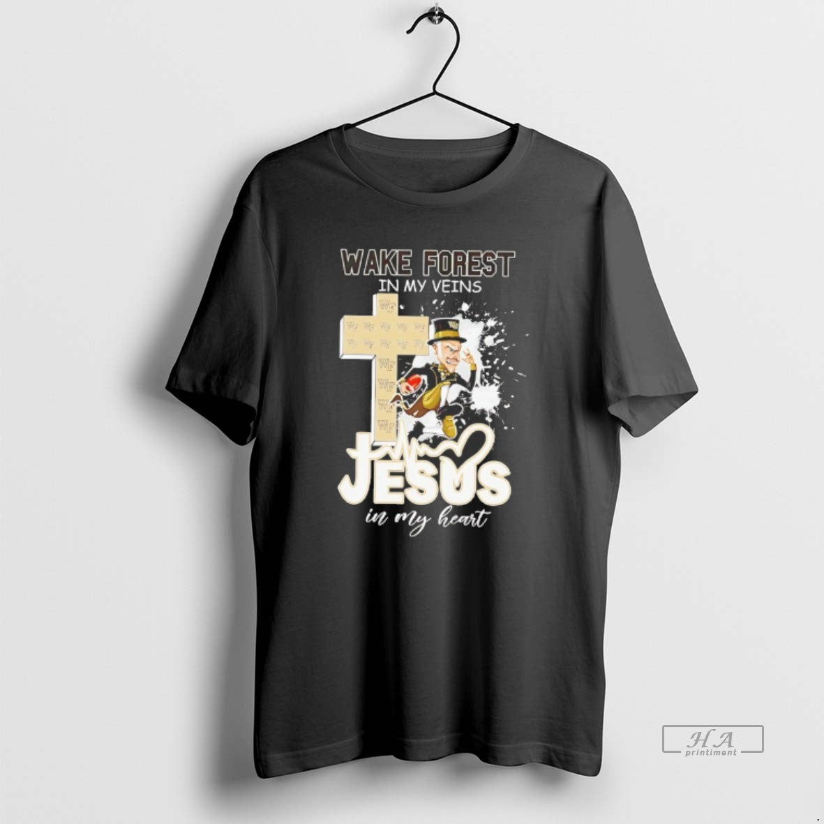 Official Wake Forest Demon Deacons In My Veins Jesus In My Heart - clothing by TeeHivey.com