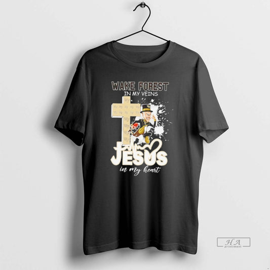 Official Wake Forest Demon Deacons In My Veins Jesus In My Heart - clothing by TeeHivey.com