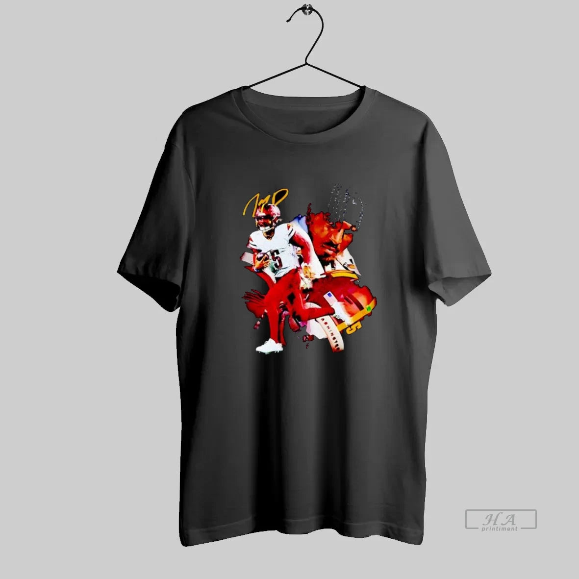 Official Washington Commanders Football Player Running With The Ball - clothing by TeeHivey.com