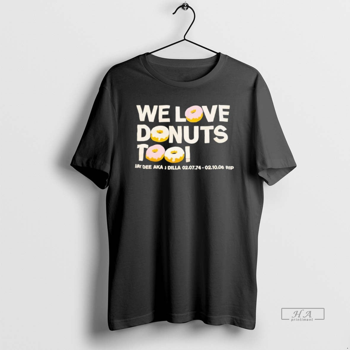 Official We Love Donuts Too Jay Dee Aka J Dilla Rip - clothing by TeeHivey.com