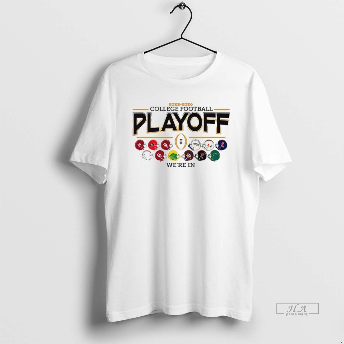 Official Were In 12 Team Football Helmet Cfp Logo - clothing by TeeHivey.com