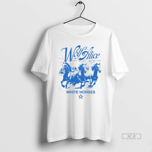 Official Wolf Alice White Horses Circle - clothing by TeeHivey.com