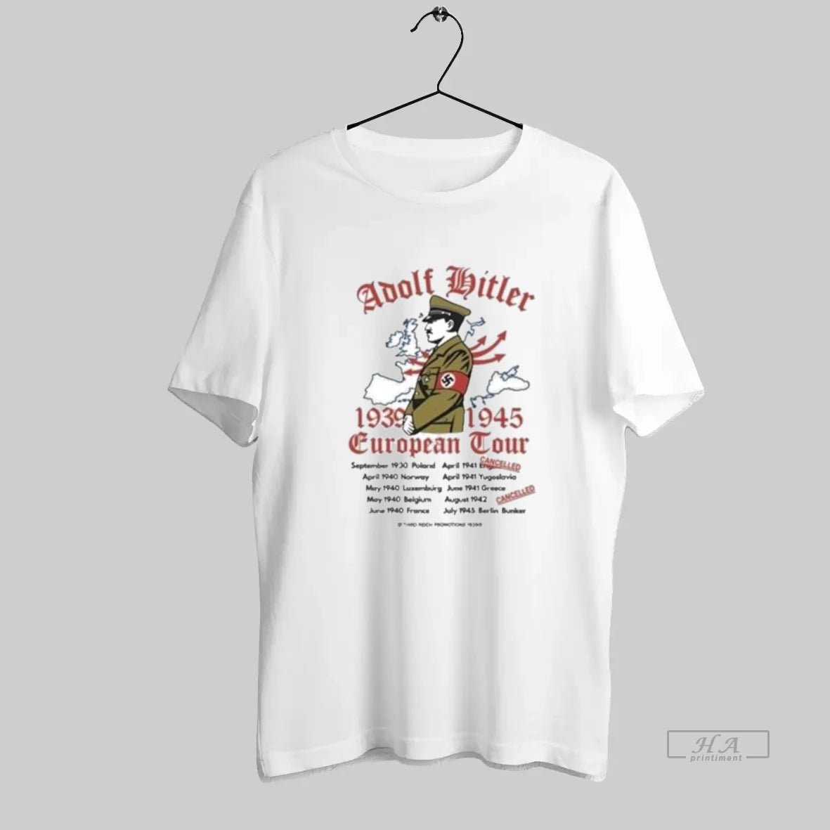 Official Wwii Adolf Hitler European Tour Design 1939 1945 - clothing by TeeHivey.com