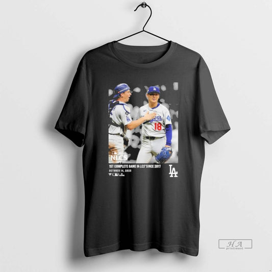Official Yoshinobu Yamamoto Los Angeles Dodgers 1st Complete Game Nlcs - clothing by TeeHivey.com