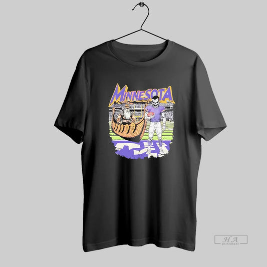Official Zombie Minnesota Viking Football Ship Retro Style - clothing by TeeHivey.com