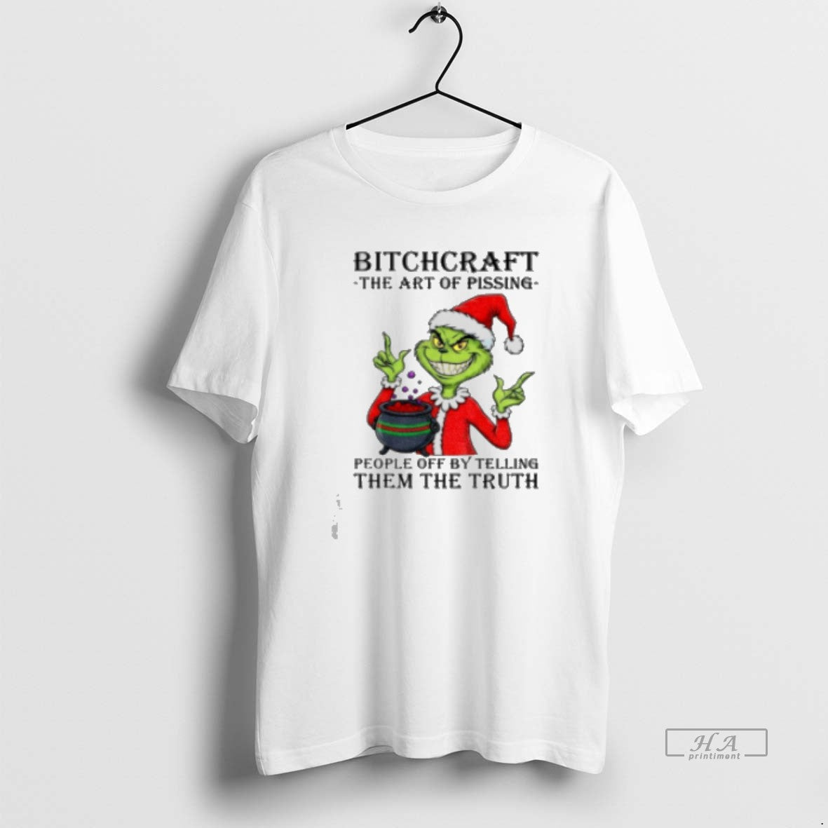 Official Grinch Santa Claus Bitchcraft The Art Of Pissing People Off By Telling Them The - clothing by TeeHivey.com
