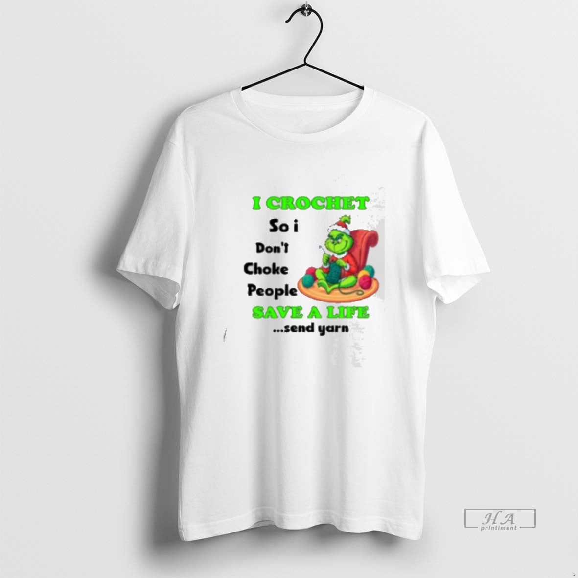 Official Grinch Xmas I Crochet So I Don39t Choke People Save A Life Send Yarn - clothing by TeeHivey.com