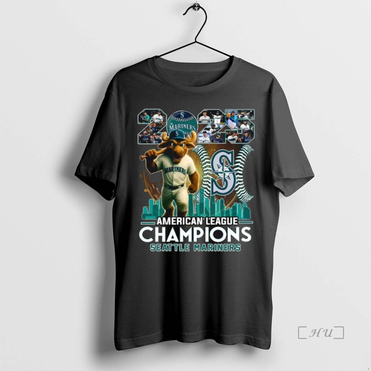 Officials 2025 American League Champions Seattle Mariners Baseball Mascot - clothing by TeeHivey.com
