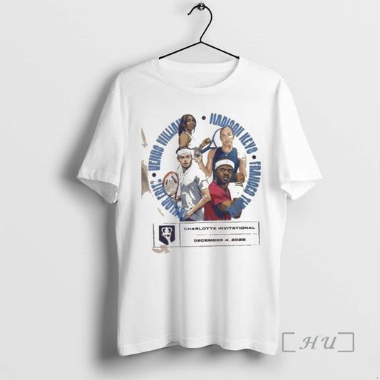 Officials 2025 Charlotte Invitational Taylor Fritz Venus Williams Madison Keys Frances Tiafoe Premium T Shirts