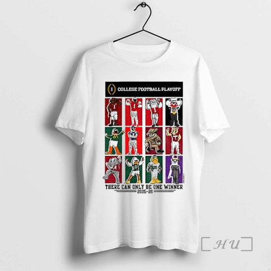 Officials 2025 College Football Playoff 12 Team Mascots There Can Only Be One Winner 2025 - clothing by TeeHivey.com