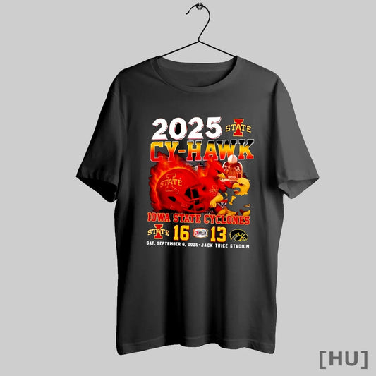 Officials 2025 Cy Hawk Iowa State Cyclones 16 Iowa Hawkeyes 13 Mascot Helmet - clothing by TeeHivey.com