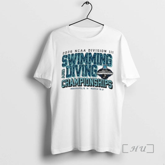 Officials 2026 Ncaa Division Iii Swimming And Diving Championships March 18 21 Premium T Shirts