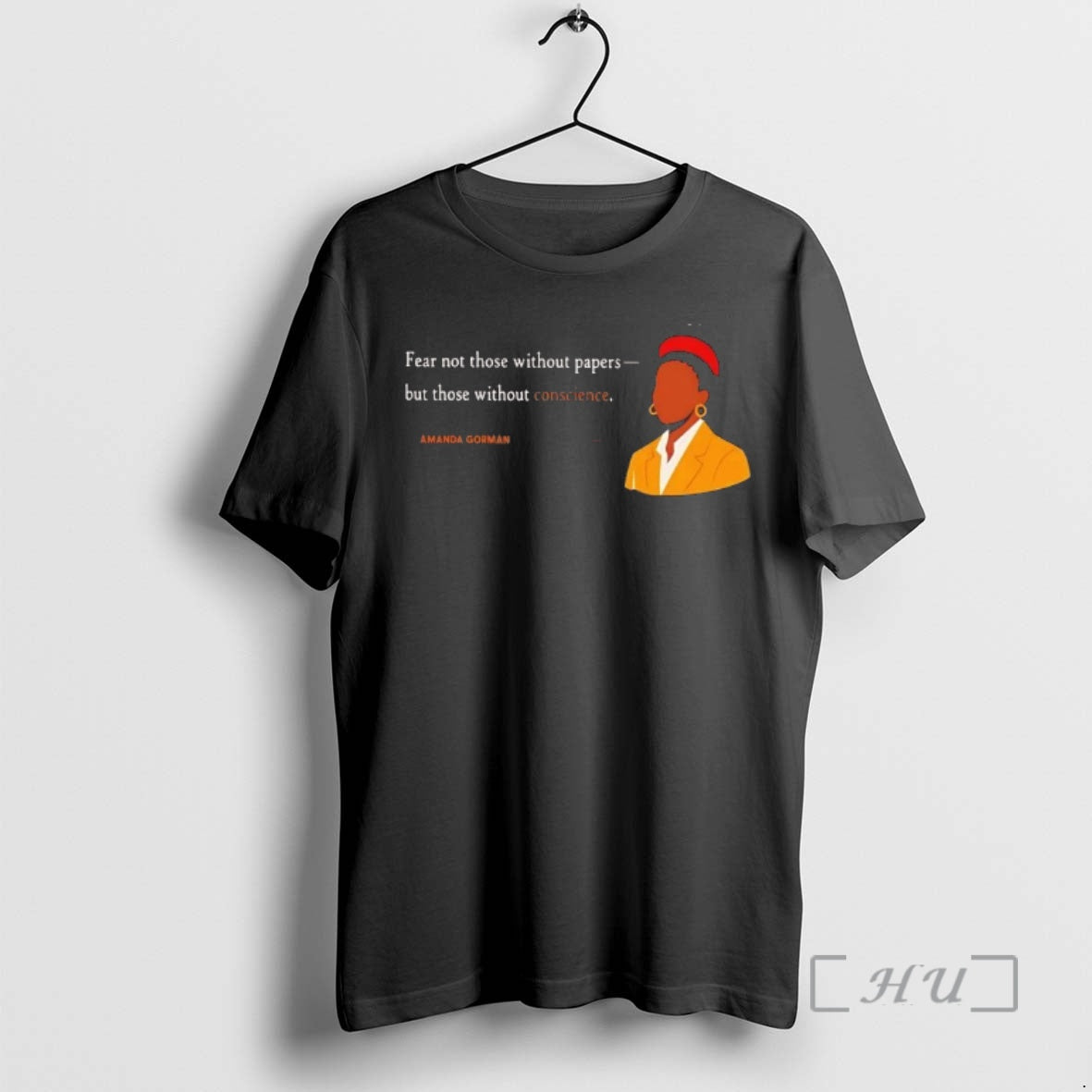 Officials Amanda Gorman Fear Not Those Without Papers Tee - clothing by TeeHivey.com