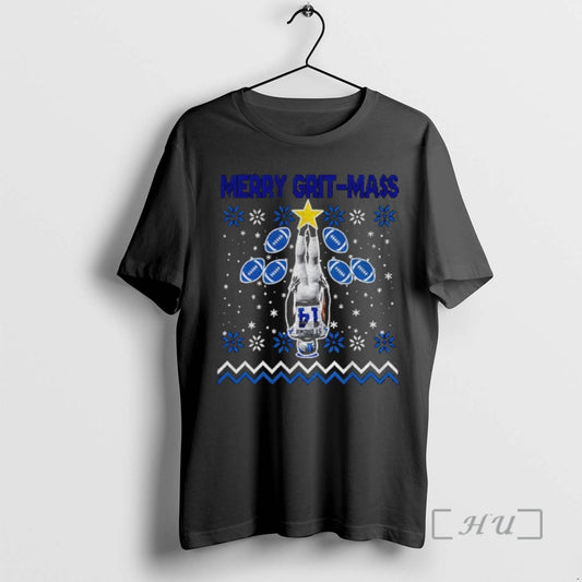 Officials Amon Ra St Brown Funny Merry Grit Mas - clothing by TeeHivey.com