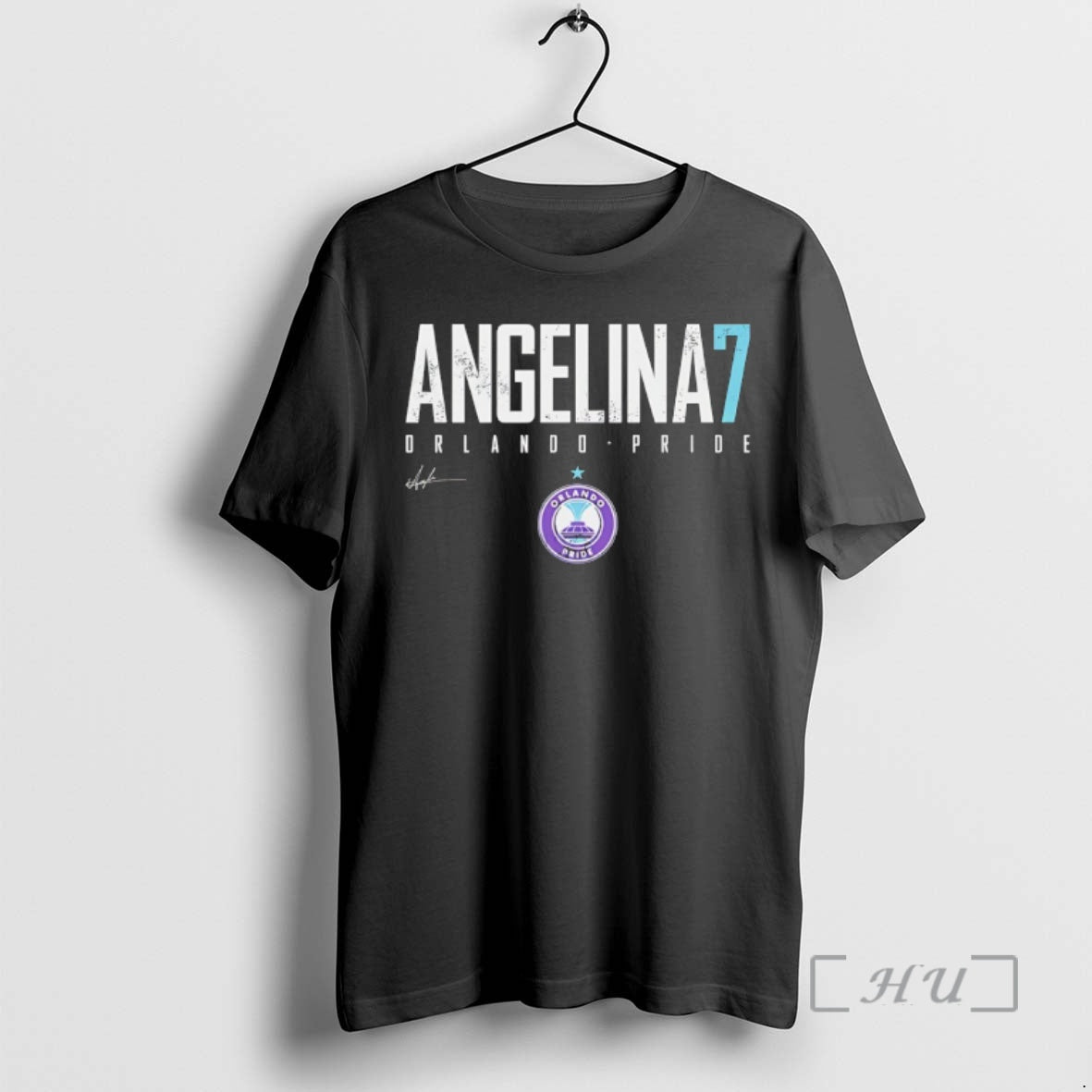 Officials Angelina 7 Orlando Pride Name And Number Signature