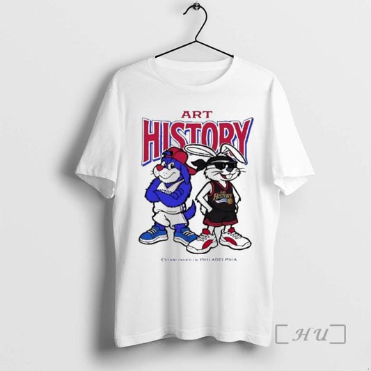 Officials Art History Blue Dog And Grey Rabbit Established In Philadelphia Premium T Shirts Sweater