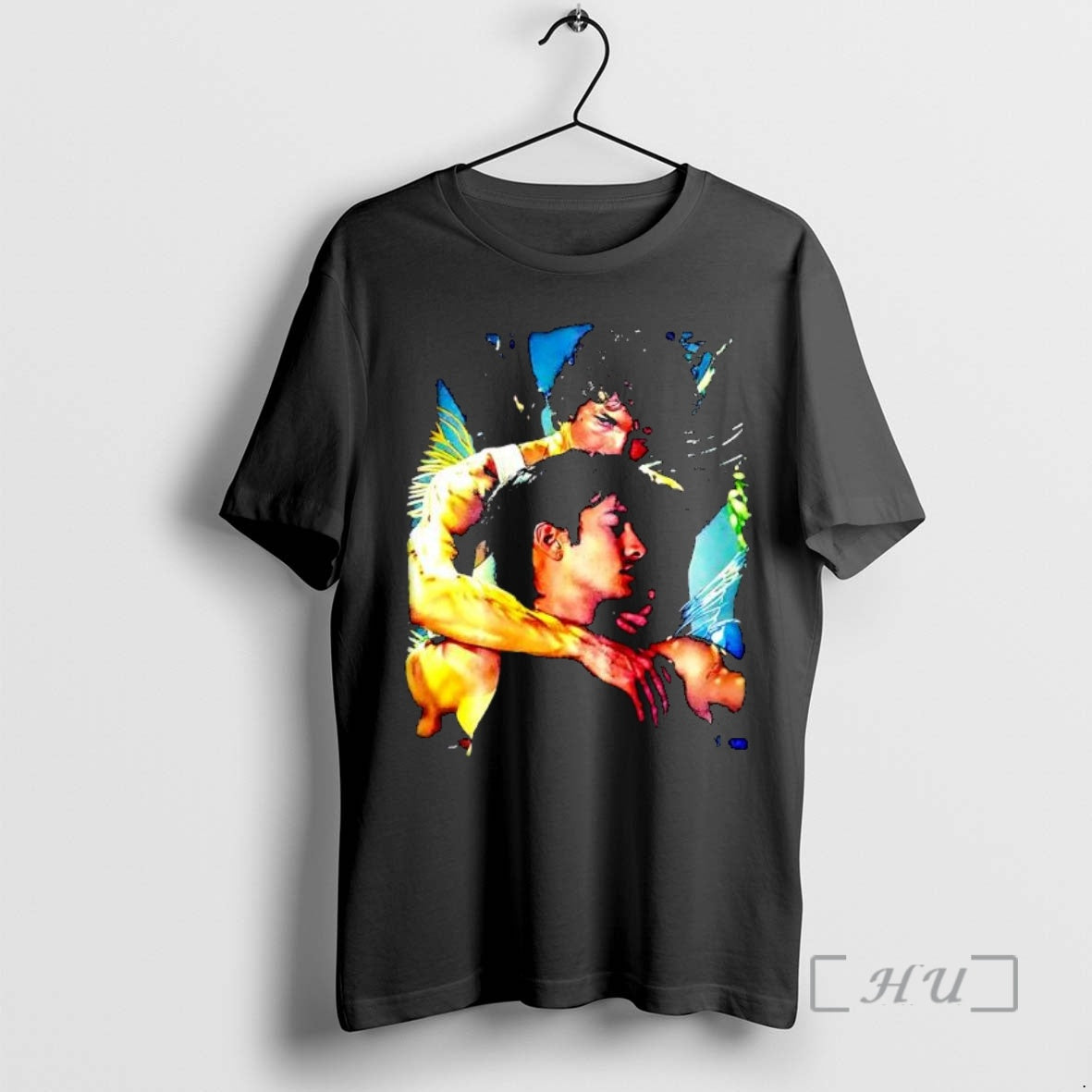 Officials Artistic Portrait Two Men Embracing Under Water Lighting - clothing by TeeHivey.com