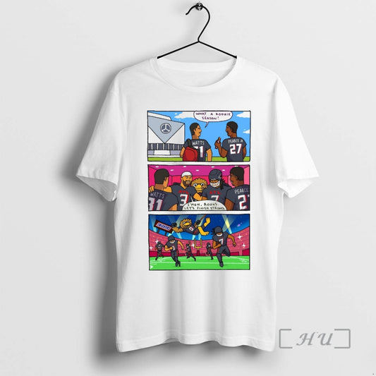 Officials Atlanta Falcons What A Rookie Season Cmon Rooks Lets Finish Strong Premium T Shirts - clothing by TeeHivey.com