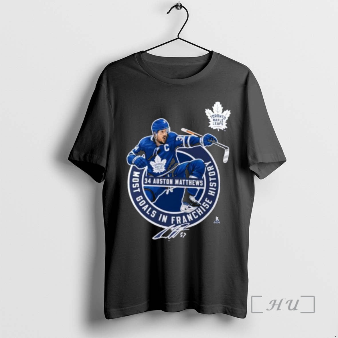 Officials Auston Matthews Toronto Maple Leafs Most Goals In Franchise History Premium T Shirts Sweater