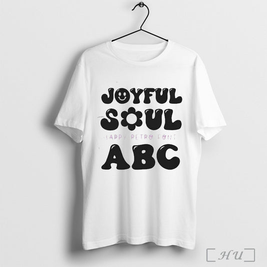 Officials Bfc Joyful Soul Happy Retro Smiley Font Shirt Nvdteeshirt T Shirt