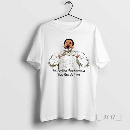 Officials Bad Bunny 64 The Only Thing More Powerful Than Hate Is Love Premium - clothing by TeeHivey.com