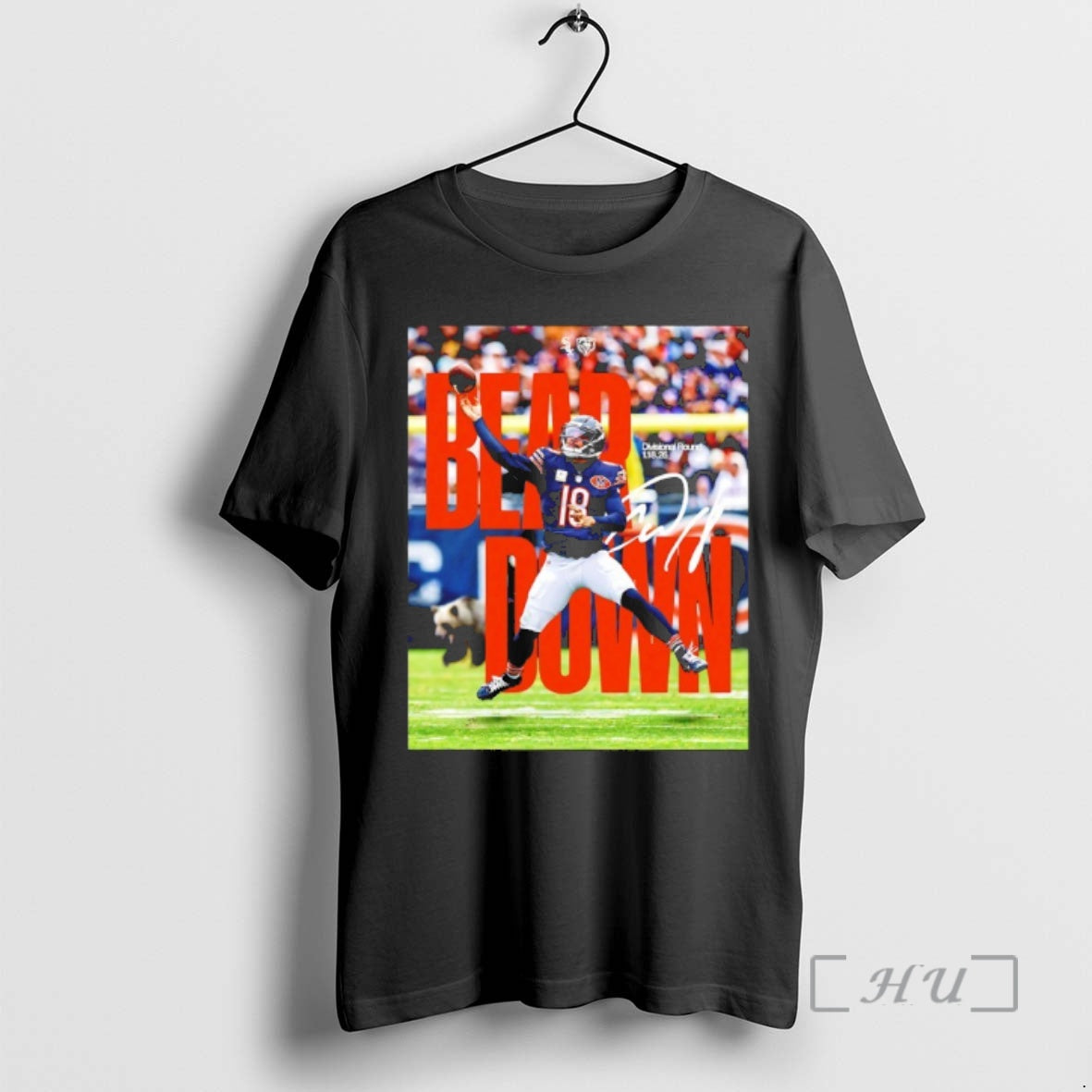 Officials Bear Down Caleb Williams Divisional Round 2026 Signature - clothing by TeeHivey.com
