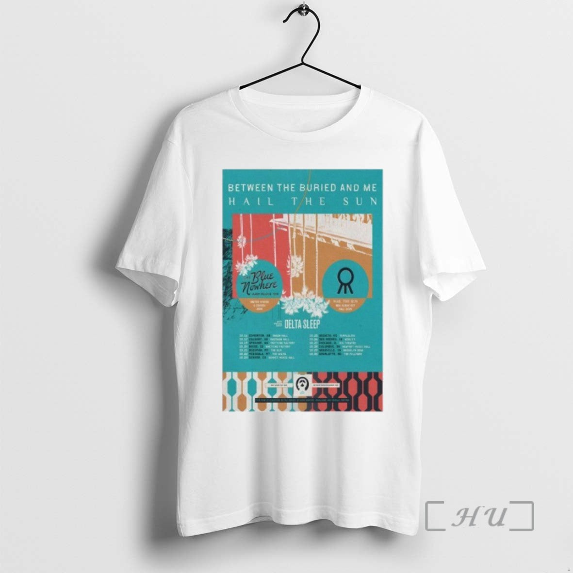 Officials Between The Buried And Me The Blue Nowhere Album Release Tour 2025 T Shirts - clothing by TeeHivey.com