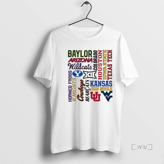Officials Big 12 Team Wordmarks Logo - clothing by TeeHivey.com