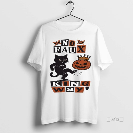 Officials Black Cat Halloween No Kings Protest - clothing by TeeHivey.com