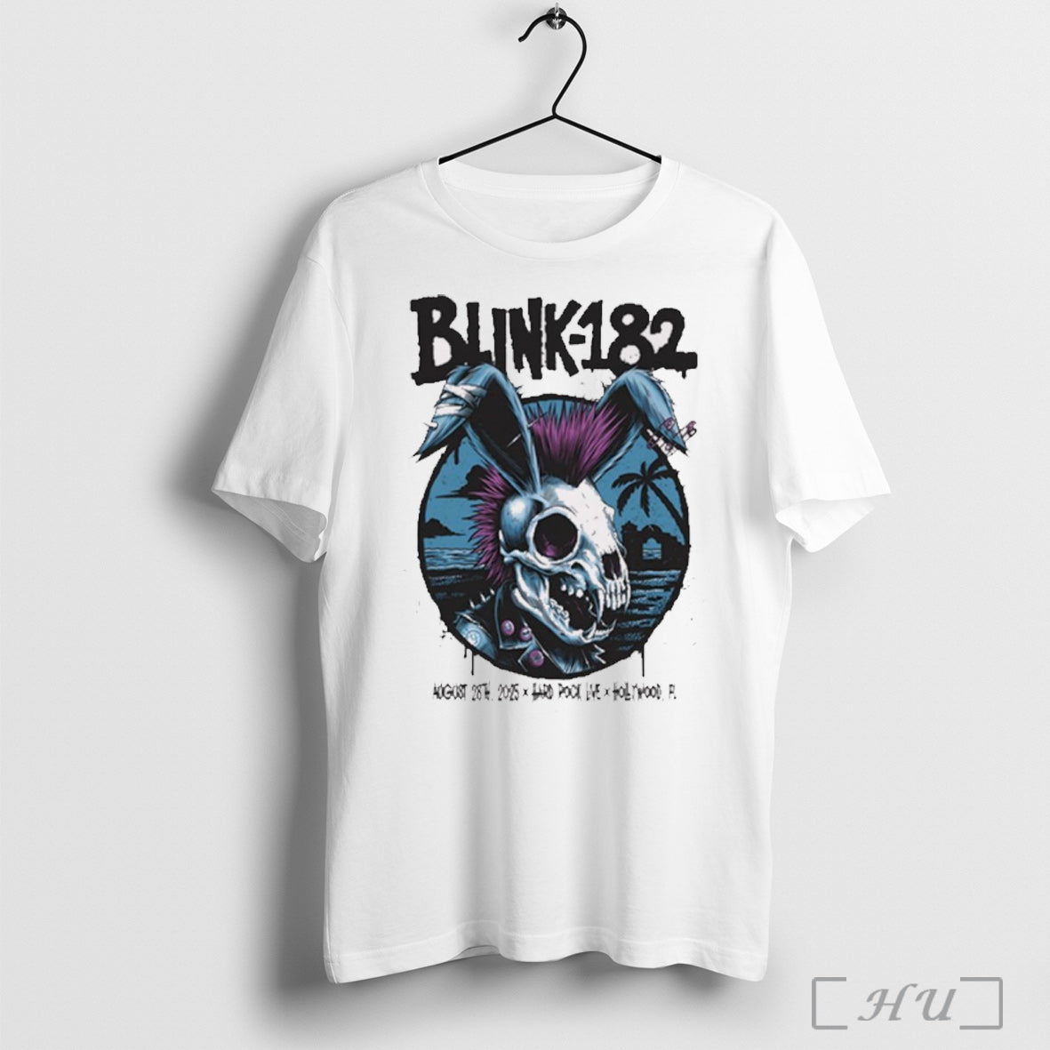 Officials Blink 182 August 28th 2025 Hard Rock Live In Hollywood Fl Skull Bunny