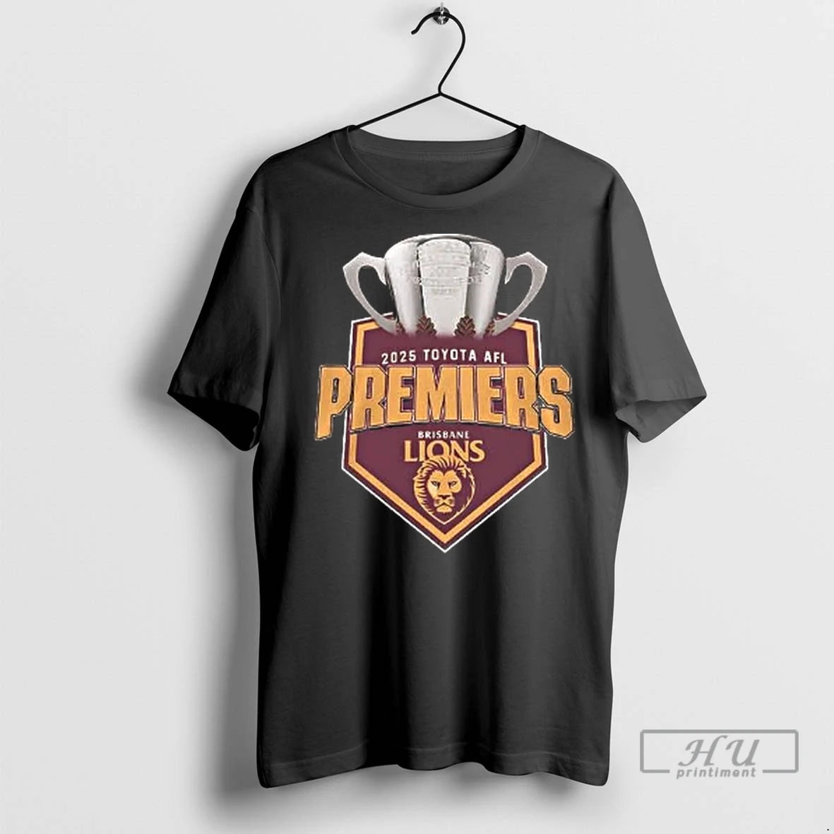 Officials Brisbane Lions 2025 Afl Premiers Players 2 Sided T Shirts