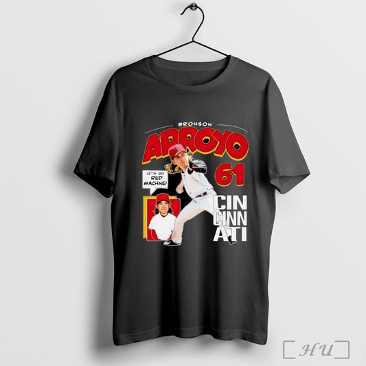 Officials Bronson Arroyo Cincinnati Comic 61 T Shirt
