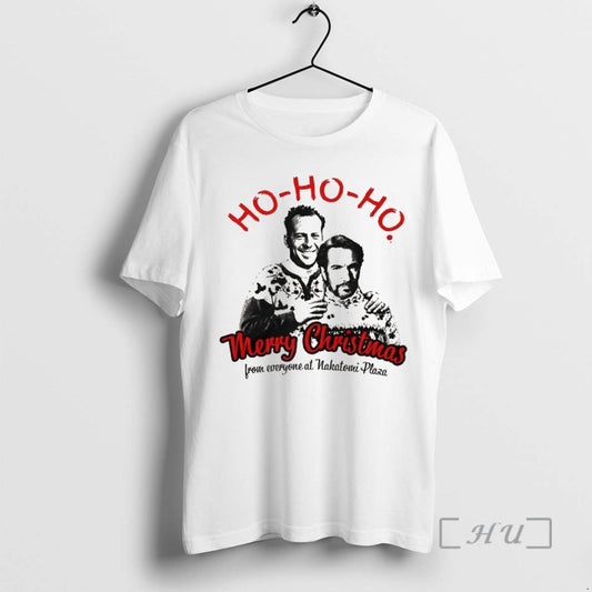 Officials Bruce Willis And Alan Rickman Ho Ho Ho Merry Christmas From Everyone At Nakatomi - clothing by TeeHivey.com