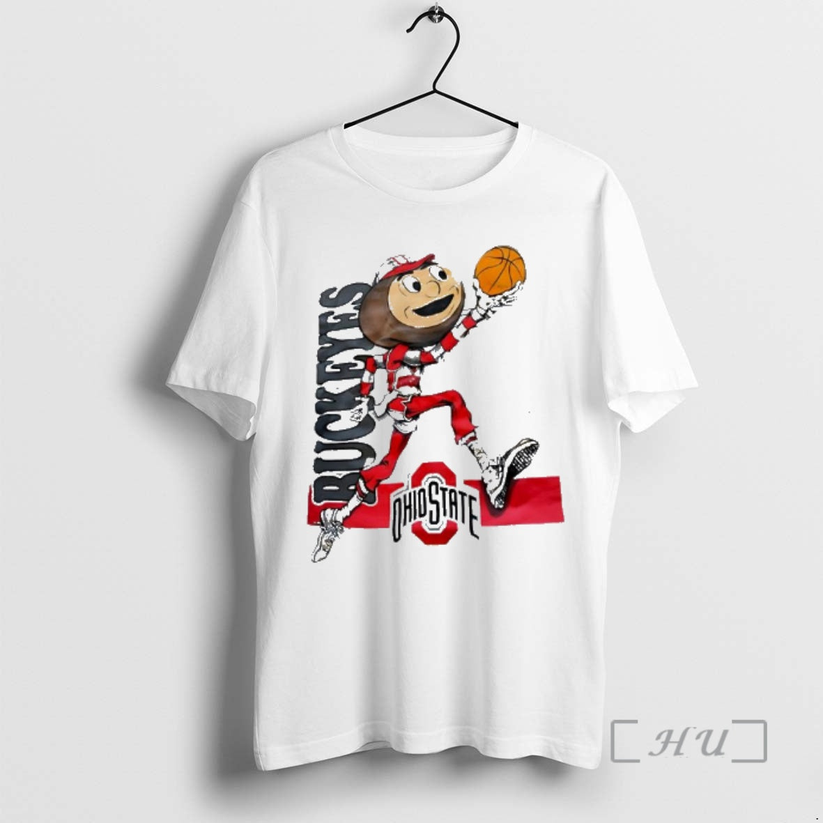 Officials Brutus Buckeye Ohio State Basketball Logo Vintage Style