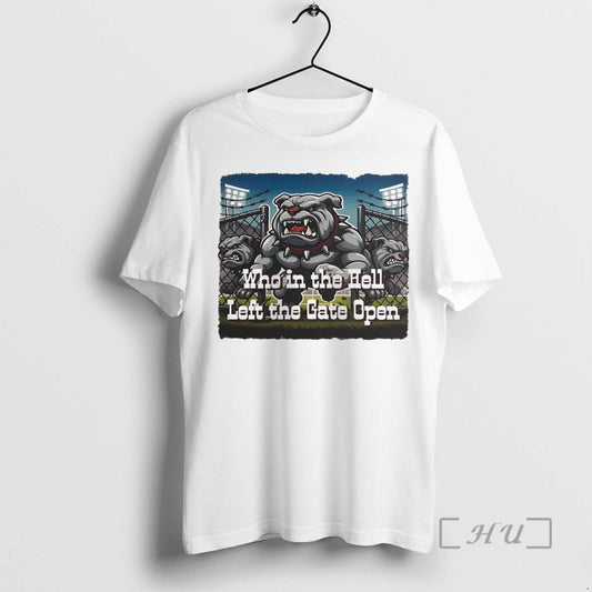 Officials Bulldogs Baseball Who In The Hell Left The Gate Open Christmas Christmas Premium - clothing by TeeHivey.com
