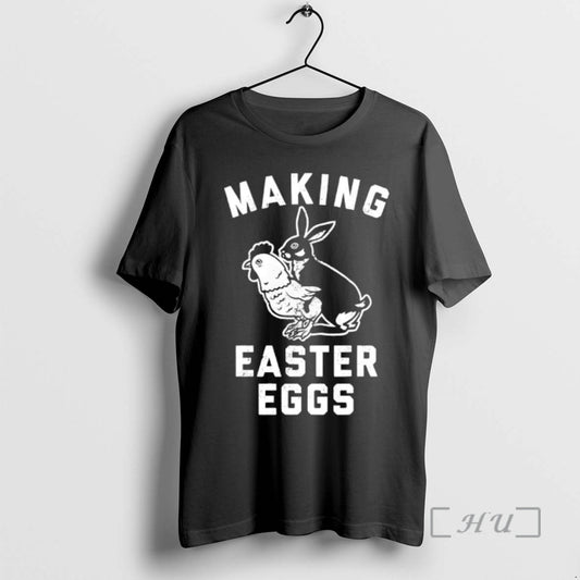 Officials Bunny Rooster Making Eggs Easter Day