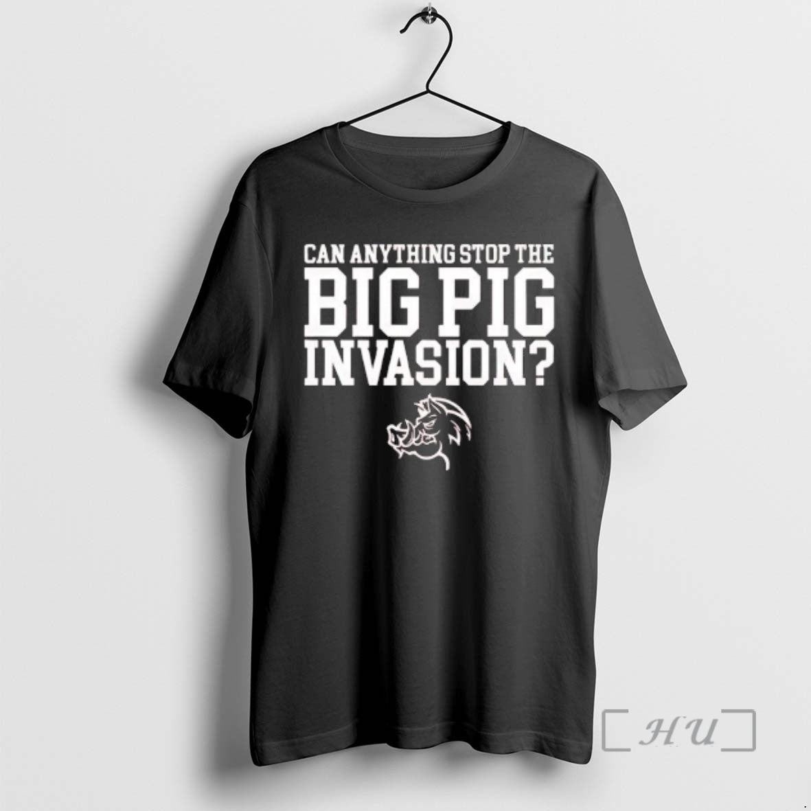 Officials Can Anything Stop The Big Pig Invasion Arkansas Razorbacks Mascot Premium T Shirts Sweater